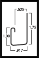 Oregon Pride 5/8 J Trim Channel Brownstone