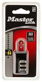 Master Lock 646D Padlock, Resettable Combination Key, 1/8 in Dia Shackle, 11/16 in H Shackle, Steel Shackle, Zinc Body