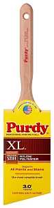 Purdy 152330 Trim Brush, Hardwood Handle, 3 in W, Nylon/Polyester Bristle, Fluted Handle