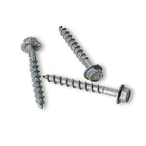 Simpson Strong-Tie Strong-Drive SD SD9112R100 Connector Screw, #9 Thread, 1-1/2 in L, Hex Head, Serrated Thread