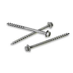 Simpson Strong-Tie Strong-Drive SD SD9212R100-R Connector Screw, #9 Thread, 2-1/2 in L, Serrated Thread, Hex Head