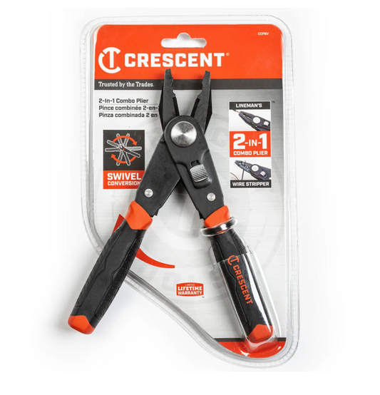 Crescent 2-in-1 Combo Dual Material Linesman's Pliers and Wire Stripper
