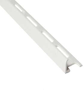 Shur-Trim ET1034WHT08 Tile Edge, 1/2 in H, 7/8 in W, Vinyl, White