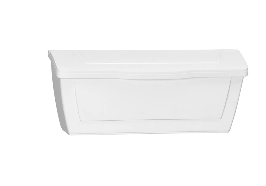 Toolway Wall Mount Plastic Mailbox 15.5in x 6.25in x 4.125in White