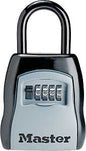 Master Lock 5400D Combination Portable Lock Box, Metal/Steel, Black, 3-1/4 in W, 6-1/4 in H, 1-1/2 in D
