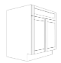 Concore Cabinetry Base Cabinet White Shaker B24-ASW