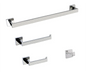 Kodaen Madison Square 4PC Bathroom Accessory Kit - Polished Chrome