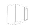 Concore Cabinetry Base Cabinet BBC45-L-ASW