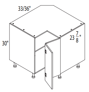 Golden Cabinetry Base Cabinet Walnut BER36