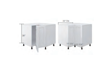 Oppein Premium Base Cabinet BER33-WSS/PB Box