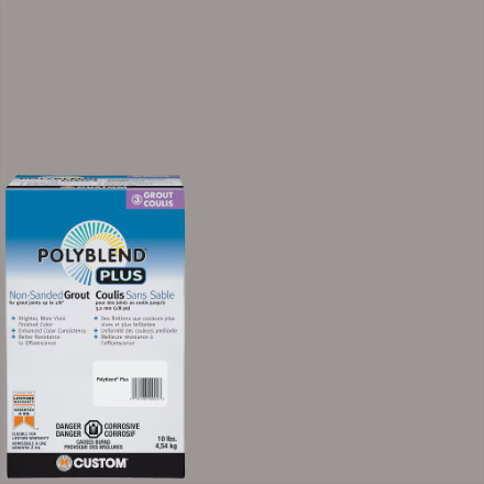 Polyblend Non-Sanded Grout 10lb Delorean Grey #165