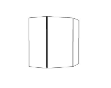 Golden Cabinetry Diagonal Wall Cabinet WDC2436-MBW