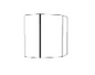 Golden Cabinetry Diagonal Wall Cabinet WDC2436-MBW