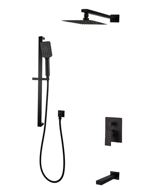 Kodaen Madison Square 4 PC Shower Kit F55123MB-W10ATS