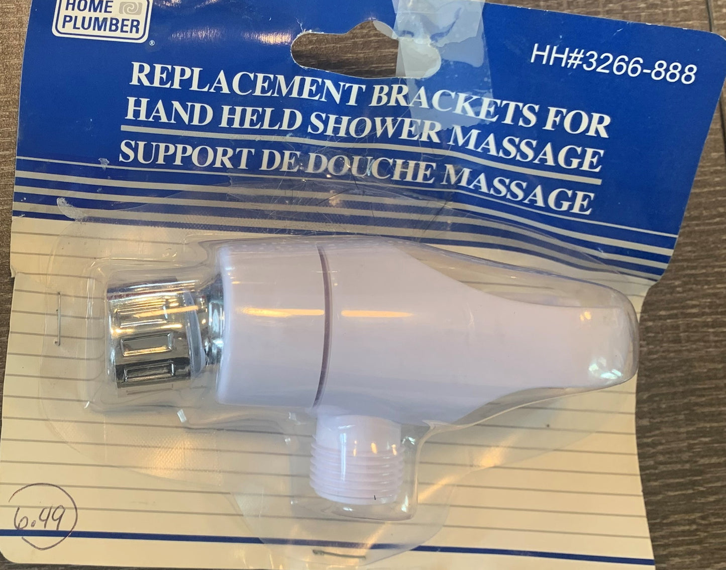 Replacement Handheld Shower Head Bracket - White