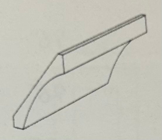 Concore Cabinetry Molding White Shaker COV-ASW