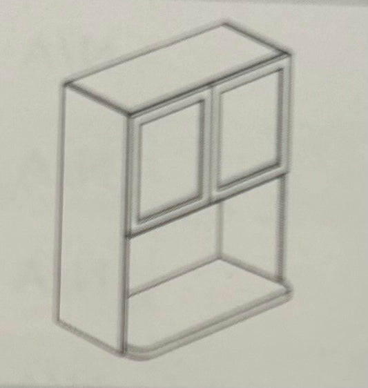 Concore Cabinetry Microwave Wall Cabinet White Shaker MO2742-ASW