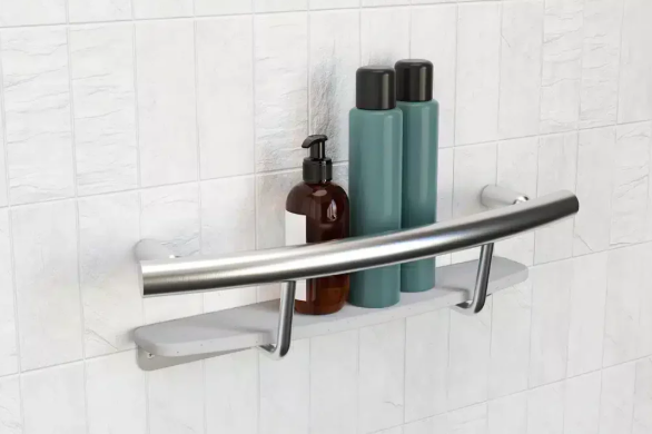 Invisia Shampoo Shelf  Polished Chrome