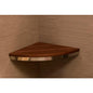 Invisia Corner Seat Brushed Steel/Ash Stain