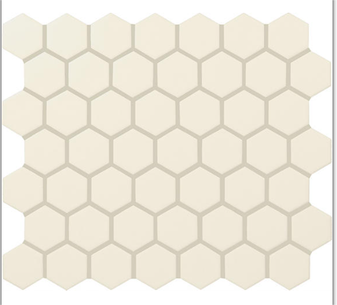 Daltile Matte Biscuit Hexagon Mosaic