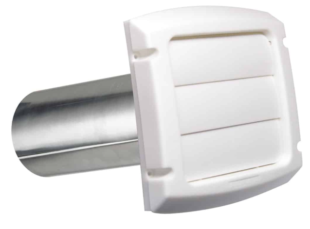 Toolway Vent Cap Louvered - White 4"