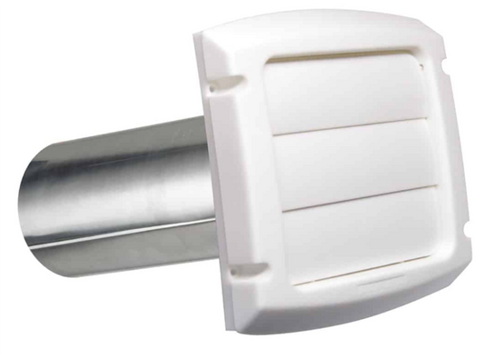 Toolway Vent Cap Louvered - White 4"