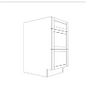 Classic Brand Fundamentals Base Cabinet White Shaker DB18-NWS