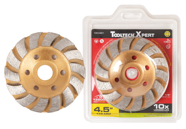 Toolway Segmented Diamond Cup Grinding Wheel Sintered 4.5"