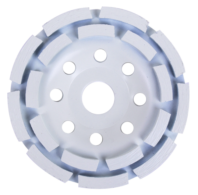 Toolway Segmented 2 Row Diamond Cup Wheel 7"