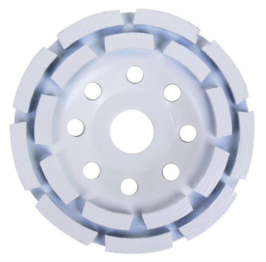 Toolway Segmented 2 Row Diamond Cup Wheel 7"