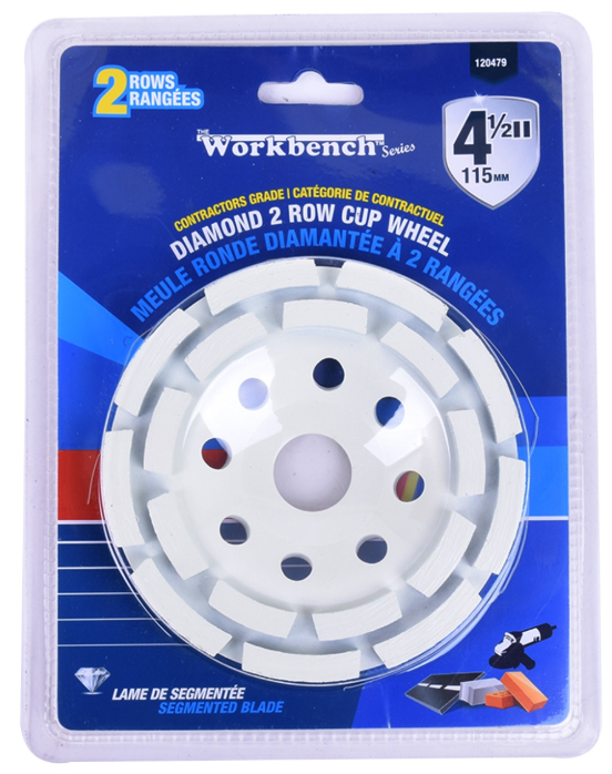 Toolway Segmented 2 Row Diamond Cup Wheel 1.5"