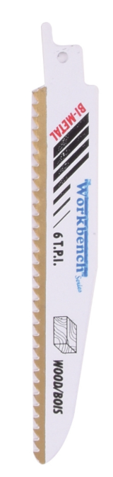 Toolway Reciprocating Saw Blade 6in x 6T Bi-Metal Demolition Wood