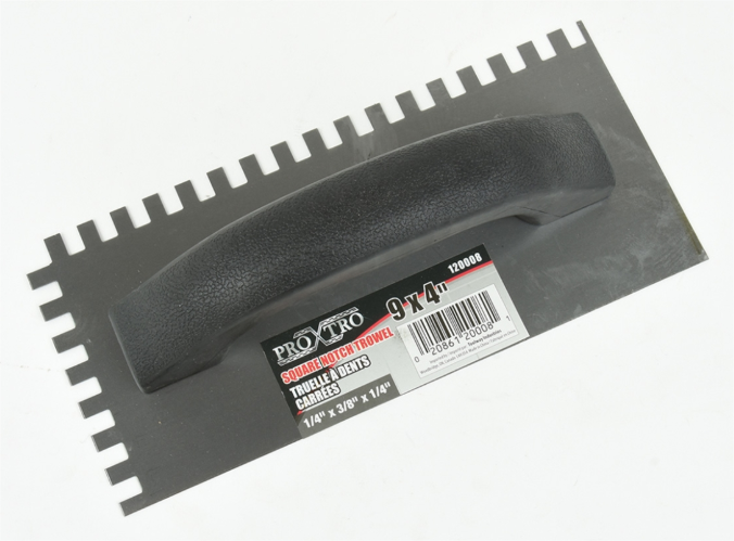 Toolway Notched Trowel 9" x 4" (1/4"x 3/8")