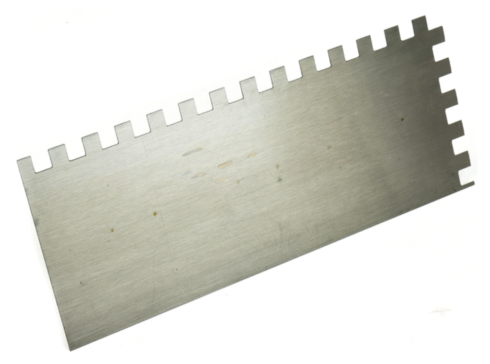 Toolway Notched Trowel 11" x 4 1/2" (3/8 x 3/8 sq notch)