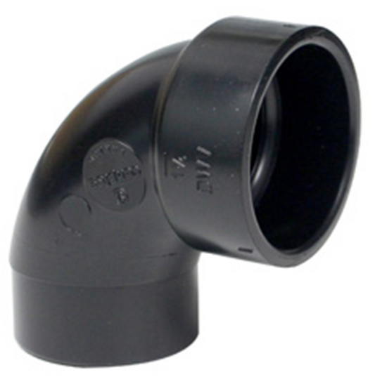 Toolway ABS Elbow Fitting 90° x 1½in Black