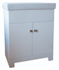 Toolway Vanity and Ceramic Top 2-Door 30x15.5x31.5in White