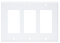 3 Gang Decora Plate White