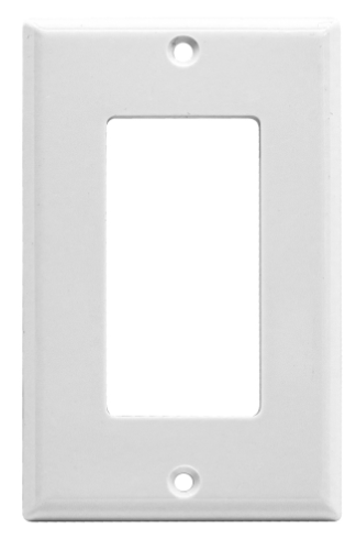 Decora 1 Gang Wall Plate-White