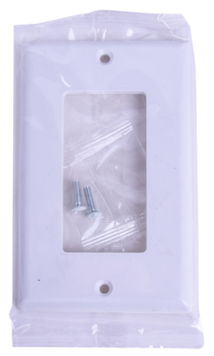 Decora 1 Gang Wall Plate-White