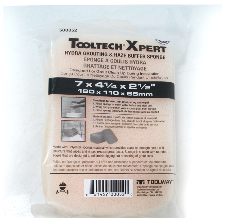 Toolway Hydra Grout & Haze Buffer Sponge 7 x 4¼ x 2½in