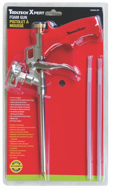 Toolway Foam Dispensing Gun with Plastic Hand Grip 12.25"