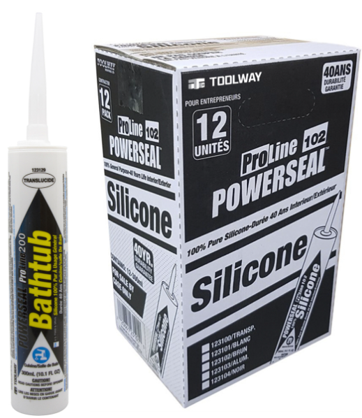 Proline 202 Kitchen/Bath Silicone Caulking/Sealant 300ml Clear