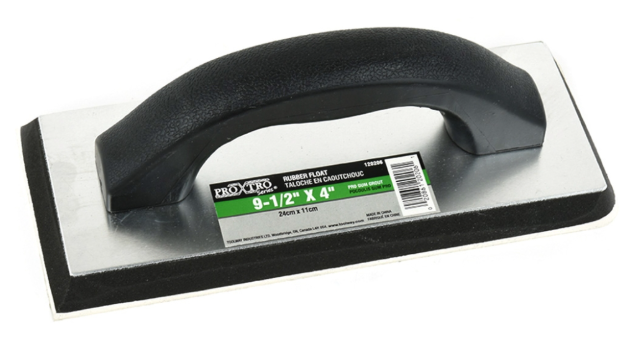 Toolway Float Rubber Grout Standard Size 9 1/2" x 4" Plastic Handle