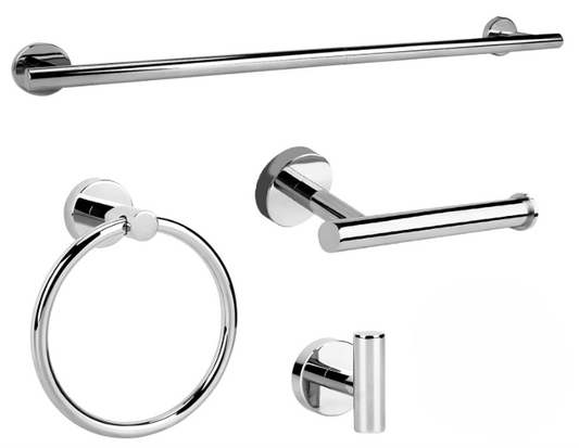 4 piece Bathroom Accessory Kit 24"