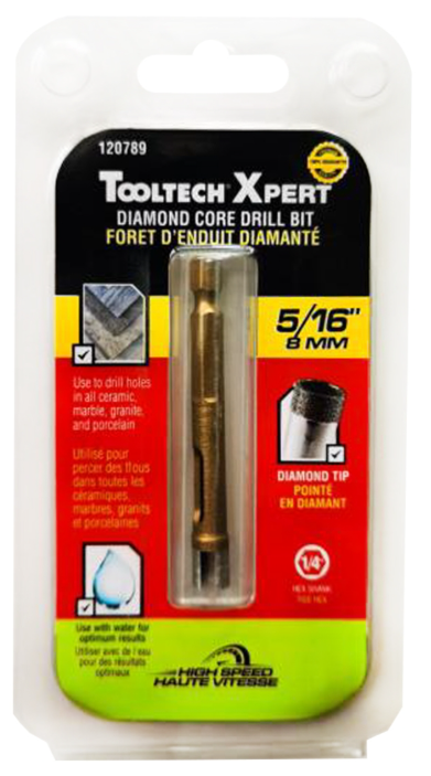Toolway Drill Bit Diamond Core 5/16" (8mm)