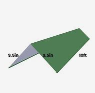 Ridge Cap Medium Green, 29G, 8' - QC18329