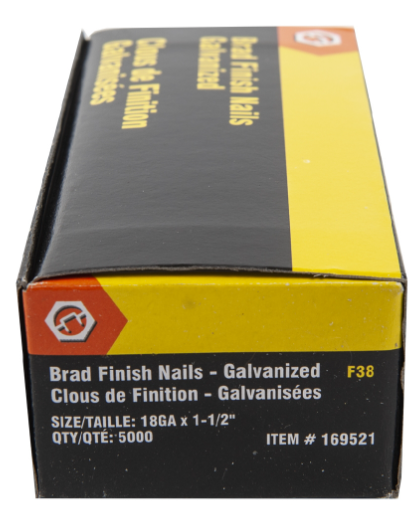 Toolway Brad Nails 18ga 1"