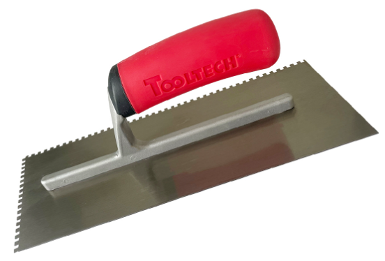 Toolway Trowel Notched 11in x 4½in (1/8in×1/8in SQ NOTCH)