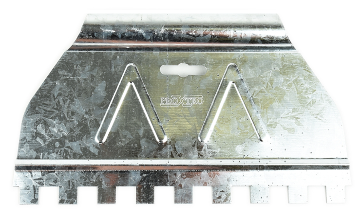 Toolway 9" Tile Trowel 1/2" x 1/2" x 1/2" Carbon Steel Square Notch