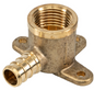 Toolway Pex Brass 90degree Wing Elbow Barb to Barb 1/2"-1/2"